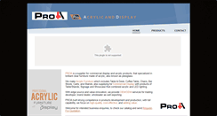 Desktop Screenshot of pro-acrylic.com